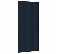 vidaXL Pannello per tetto 12 pcs Antracite 100 x 45 cm Acciaio zincato