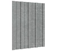 vidaXL Pannello per tetto 36 pcs Argento 60 x 45 cm Acciaio zincato