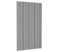 vidaXL Pannello per tetto 36 pcs Grigio 80 x 45 cm Acciaio zincato