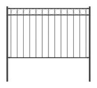 vidaXL Pannello Recinzione Acciaio Durevole 1.7X0.8M Grigio Resistente al Brutto Tempo Barriera Esterna Design Moderno Alta qualità Manutenzione Facile Forma Rettangolare Recinzione Robusta 1.7M 0.8M