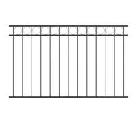 vidaXL Pannello di recinzione rettangolare grigio da 1,7 m | Design moderno resistente alle intemperie durevole e alla moda Barriera esterna di facile manutenzione giardini cortili recinzione in