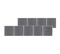 vidaXL Pannello di Recinzione in WPC 1564x186 cm Grigio