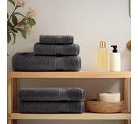 vidaXL Panni per il viso 2 pcs Antracite Cotone