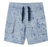 vidaXL Pantaloncini per Bambini con Coulisse Blu Scuro 140