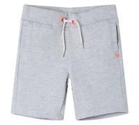 vidaXL Pantaloncini per Bambini con Coulisse Grigio 128