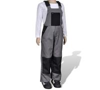 vidaXL Pantaloni con Bavaglino Grigio 98 / 104