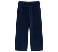 vidaXL Pantaloni da Bambino in Velluto a Coste Blu Marino 92