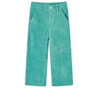 vidaXL Pantaloni per Bambini in Velluto a Coste Verde Menta 104