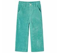 vidaXL Pantaloni per Bambini in Velluto a Coste Verde Menta 92