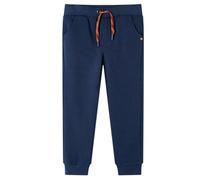 vidaXL Pantaloni Tuta per Bambini Blu Marino mélange 116