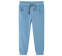 vidaXL Pantaloni Tuta per Bambini Blu Medio 104