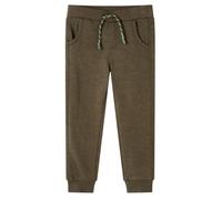 vidaXL Pantaloni Tuta per Bambini Cachi mélange 140