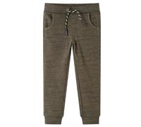 vidaXL Pantaloni Tuta per Bambini Cachi Scuro Mélange 128