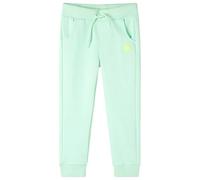 vidaXL Pantaloni Tuta per Bambini Verde Brillante 128