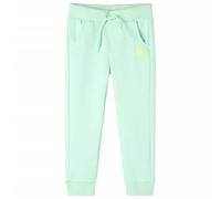 vidaXL Pantaloni Tuta per Bambini Verde Brillante 140