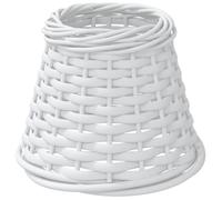 vidaXL Paralume Bianco Ø15x12 cm in Vimini