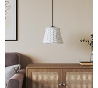 vidaXL Paralume da Soffitto Bianco Ø15x12 cm in Vimini