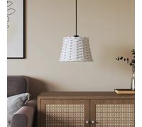 vidaXL Paralume da Soffitto Bianco Ø20x15 cm in Vimini