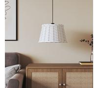vidaXL Paralume da Soffitto Bianco Ø38x23 cm in Vimini