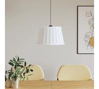 vidaXL Paralume da soffitto Bianco Ø45x28 cm in vimini