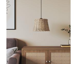 vidaXL Paralume da Soffitto Marrone Ø25x17 cm in Vimini