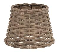 vidaXL Paralume Marrone Ø20x15 cm in Vimini, paralume da soffitto, paralume da comodino, paralume in vimini, paralume da tavolo