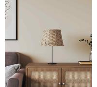 vidaXL Paralume Marrone Ø25x17 cm in Vimini, Paralume da soffitto, Paralume da Comodino, Paralume in Vimini, Paralume da Tavolo