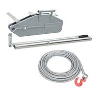 vidaXL Paranco a Fune Metallica Argano con Corda in Metallo Cavo Elevatore Macchinari per Movimentazione delle Merci Utensili 1600 kg