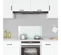 vidaXL Paraschizzi per Cucina Paraspruzzi Fornelli Resistente al Calore Pannello Splashback Parete Bianco 80x40 cm in Vetro Temperato