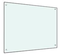 vidaXL Paraschizzi per Cucina Paraspruzzi Fornelli Resistente al Calore Pannello Splashback Parete Bianco 80x60 cm in Vetro Temperato