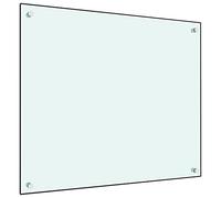 vidaXL Paraschizzi per Cucina Paraspruzzi Fornelli Resistente al Calore Pannello Splashback Parete Bianco 70x60 cm in Vetro Temperato