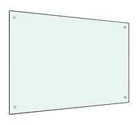 vidaXL Paraschizzi per Cucina Paraspruzzi Fornelli Resistente al Calore Pannello Splashback Parete Bianco 90x60 cm in Vetro Temperato