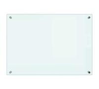 vidaXL Paraschizzi per Cucina Paraspruzzi Fornelli Resistente al Calore Pannello Splashback Parete Bianco 70x50 cm in Vetro Temperato