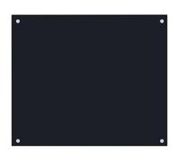vidaXL Paraschizzi per Cucina Paraspruzzi Fornelli Resistente al Calore Pannello Splashback Parete Nero 70x60 cm in Vetro Temperato
