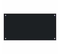vidaXL Paraschizzi per Cucina Paraspruzzi Fornelli Resistente al Calore Pannello Splashback Parete Nero 80x40 cm in Vetro Temperato