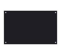 vidaXL Paraschizzi per Cucina Paraspruzzi Fornelli Resistente al Calore Pannello Splashback Parete Nero 80x50 cm in Vetro Temperato