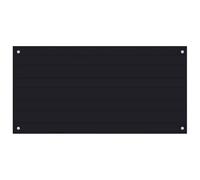 vidaXL Paraschizzi per Cucina Paraspruzzi Fornelli Resistente al Calore Pannello Splashback Parete Nero 100x50 cm in Vetro Temperato