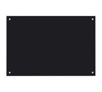 vidaXL Paraschizzi per Cucina Paraspruzzi Fornelli Resistente al Calore Pannello Splashback Parete Nero 90x60 cm in Vetro Temperato