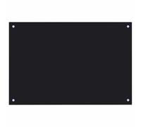 vidaXL Paraschizzi per Cucina Paraspruzzi Fornelli Resistente al Calore Pannello Splashback Parete Nero 90x50 cm in Vetro Temperato