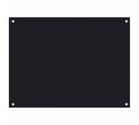 vidaXL Paraschizzi per Cucina Paraspruzzi Fornelli Resistente al Calore Pannello Splashback Parete Nero 80x60 cm in Vetro Temperato