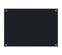 vidaXL Paraschizzi per Cucina Paraspruzzi Fornelli Resistente al Calore Pannello Splashback Parete Nero 70x50 cm in Vetro Temperato