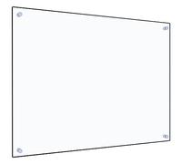 vidaXL Paraschizzi per Cucina Paraspruzzi Fornelli Resistente al Calore Pannello Splashback Parete Trasparente 80x60 cm in Vetro Temperato