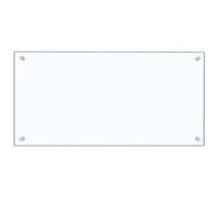 vidaXL Paraschizzi per Cucina Paraspruzzi Fornelli Resistente al Calore Pannello Splashback Parete Trasparente 80x40 cm in Vetro Temperato