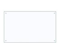 vidaXL Paraschizzi per Cucina Trasparente 100x60 cm in Vetro Temperato