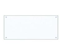 vidaXL Paraschizzi per Cucina Paraspruzzi Fornelli Resistente al Calore Pannello Splashback Parete Trasparente 90x40 cm in Vetro Temperato