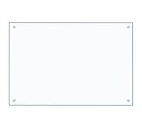 vidaXL Paraschizzi per Cucina Paraspruzzi Fornelli Resistente al Calore Pannello Splashback Parete Trasparente 90x60 cm in Vetro Temperato