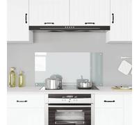 vidaXL Paraschizzi per Cucina Paraspruzzi Fornelli Resistente al Calore Pannello Splashback Parete Trasparente 100x50 cm in Vetro Temperato