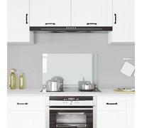 vidaXL Paraschizzi per Cucina Trasparente 80x50 cm in Vetro Temperato