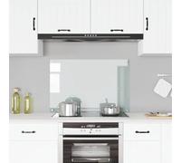 vidaXL Paraschizzi per Cucina Paraspruzzi Fornelli Resistente al Calore Pannello Splashback Parete Trasparente 90x60 cm in Vetro Temperato