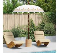 vidaXL Parasol Balinese Crema 185 x 185 x 260 cm
